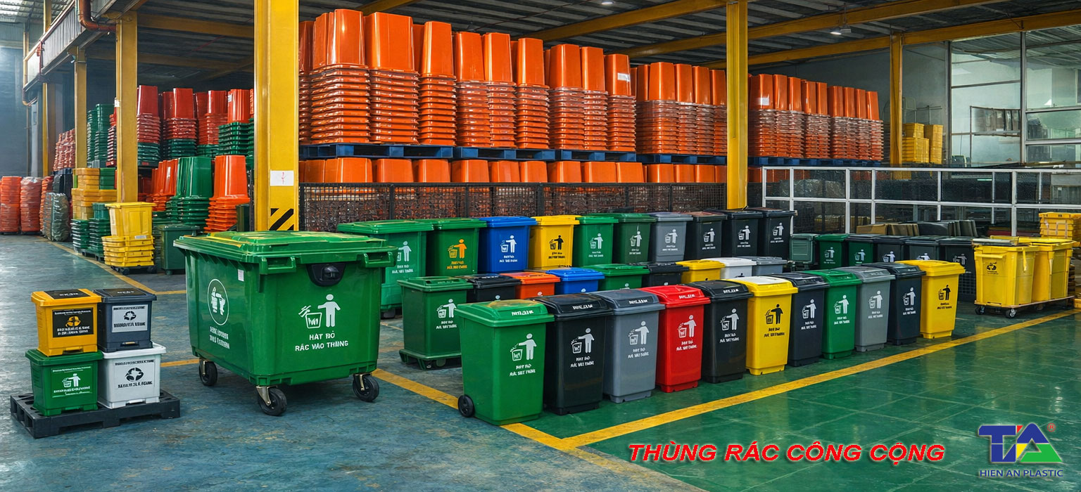 Thùng rác nhựa tại Thiên Ân Plastic