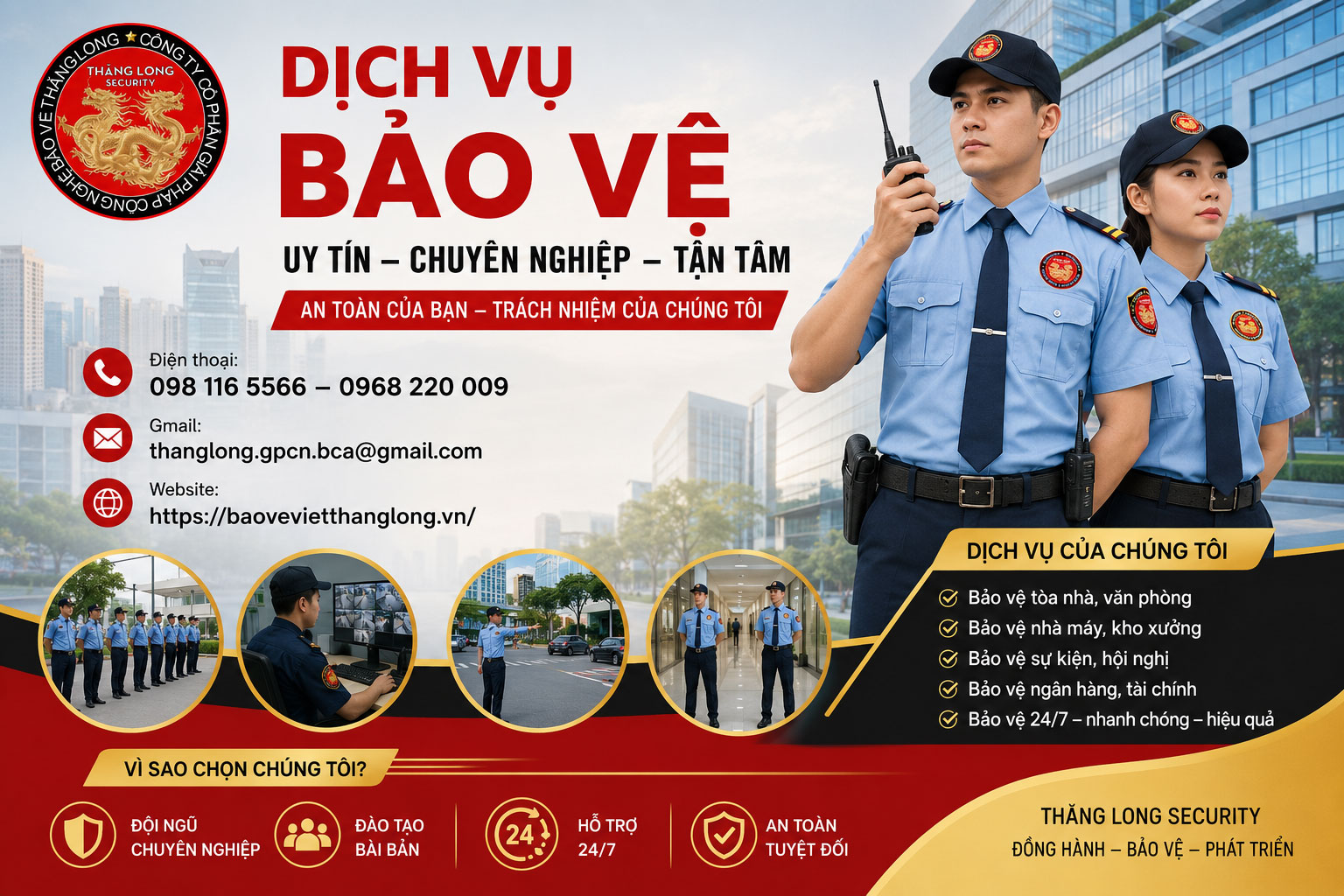 Công ty dịch vụ bảo vệ Thăng Long