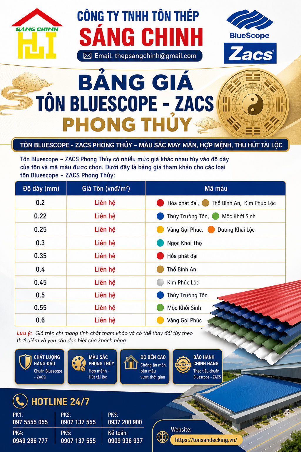 Tôn BlueScope tại Tôn Sàn Decking