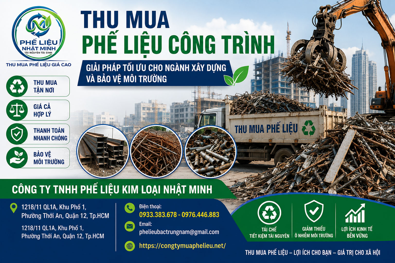 Thu mua phế liệu công trình tại phế liệu Nhật Minh