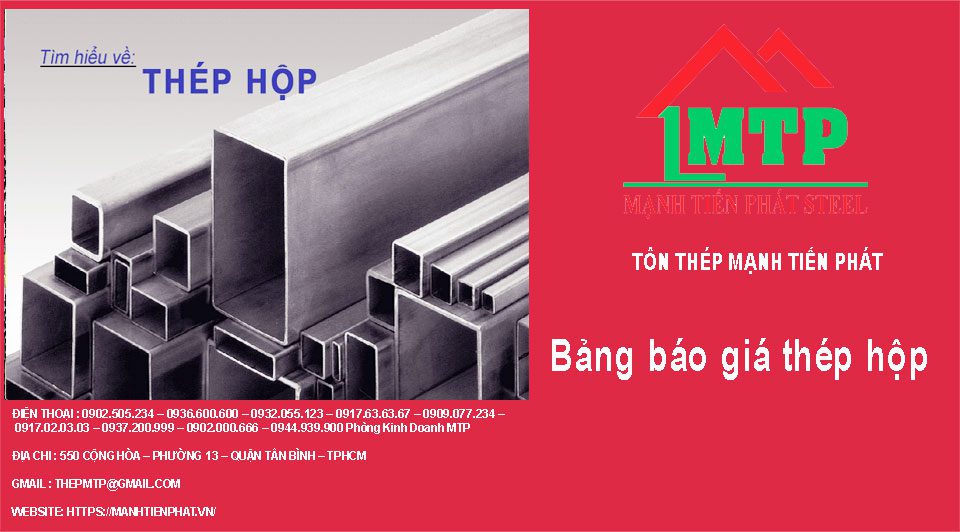 Thép hộp tại sắt thép Mạnh Tiến Phát