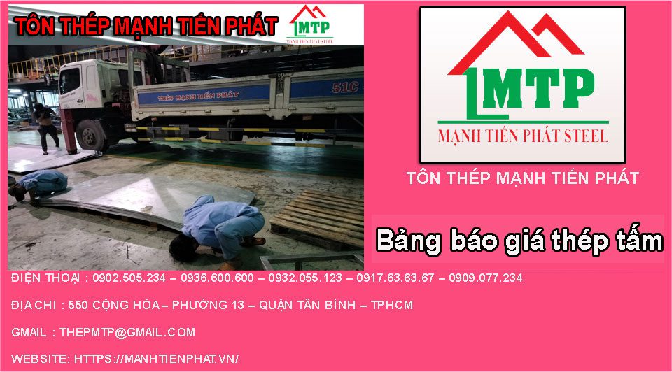Thép tấm xây dựng tại sắt thép Mạnh Tiến Phát