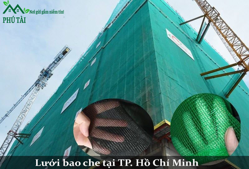Lưới bao che công trình tại Phú Tài