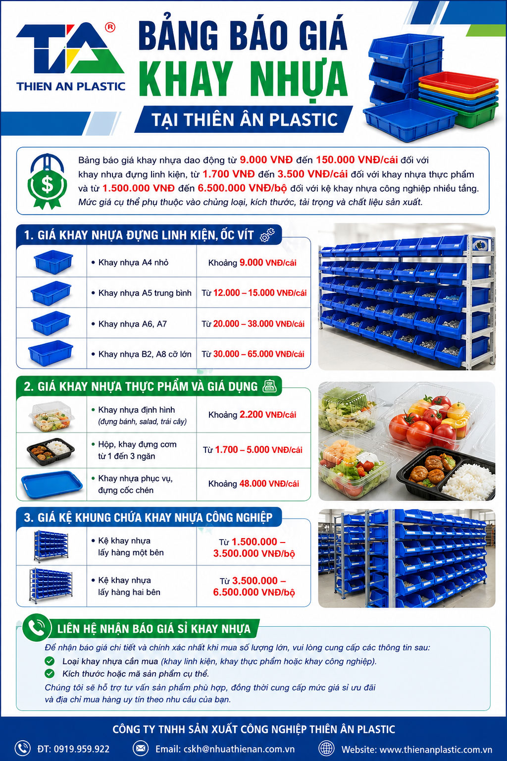Khay Nhựa Tại Thiên Ân Plastic