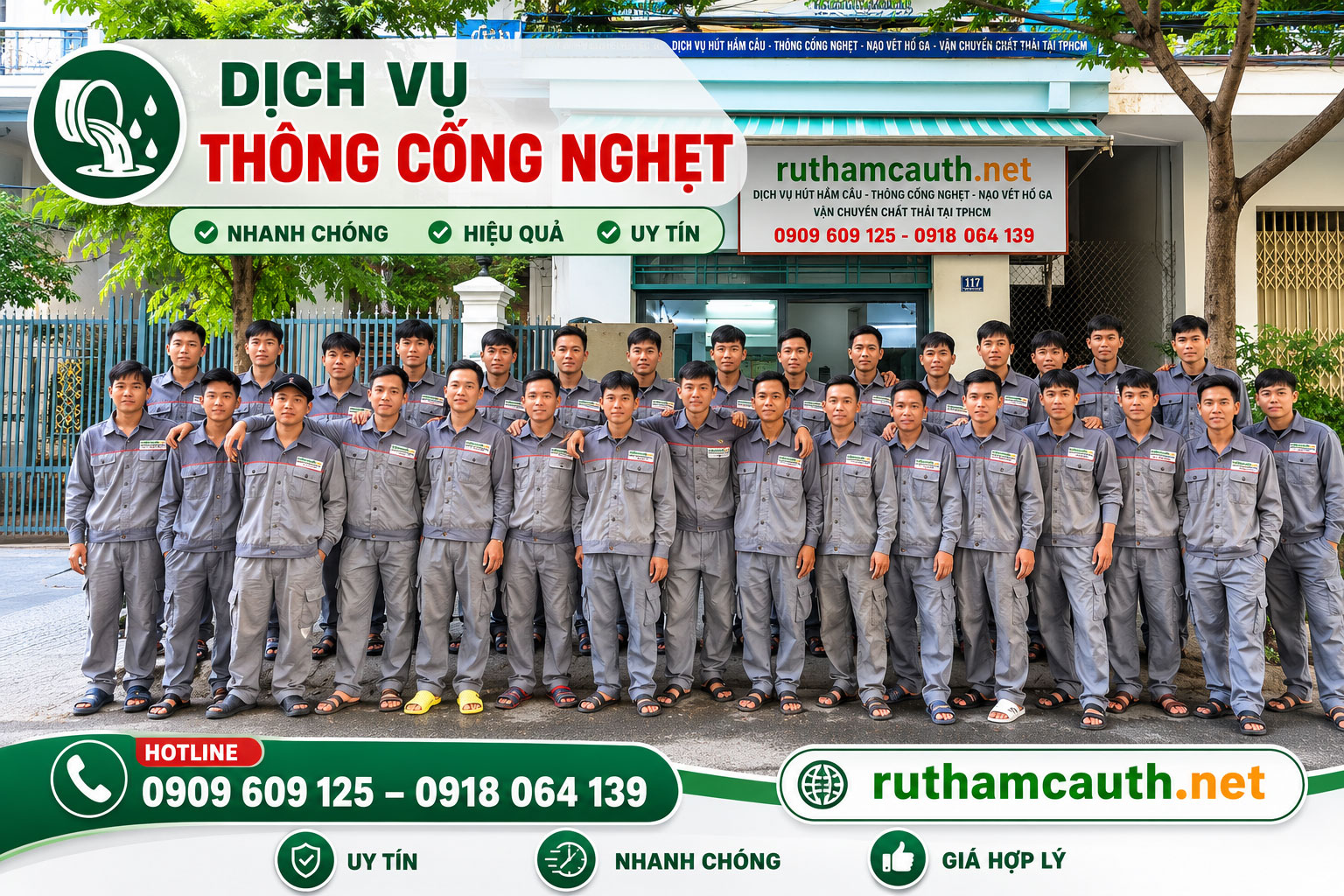 Thông cống nghẹt tại Tuấn Thanh