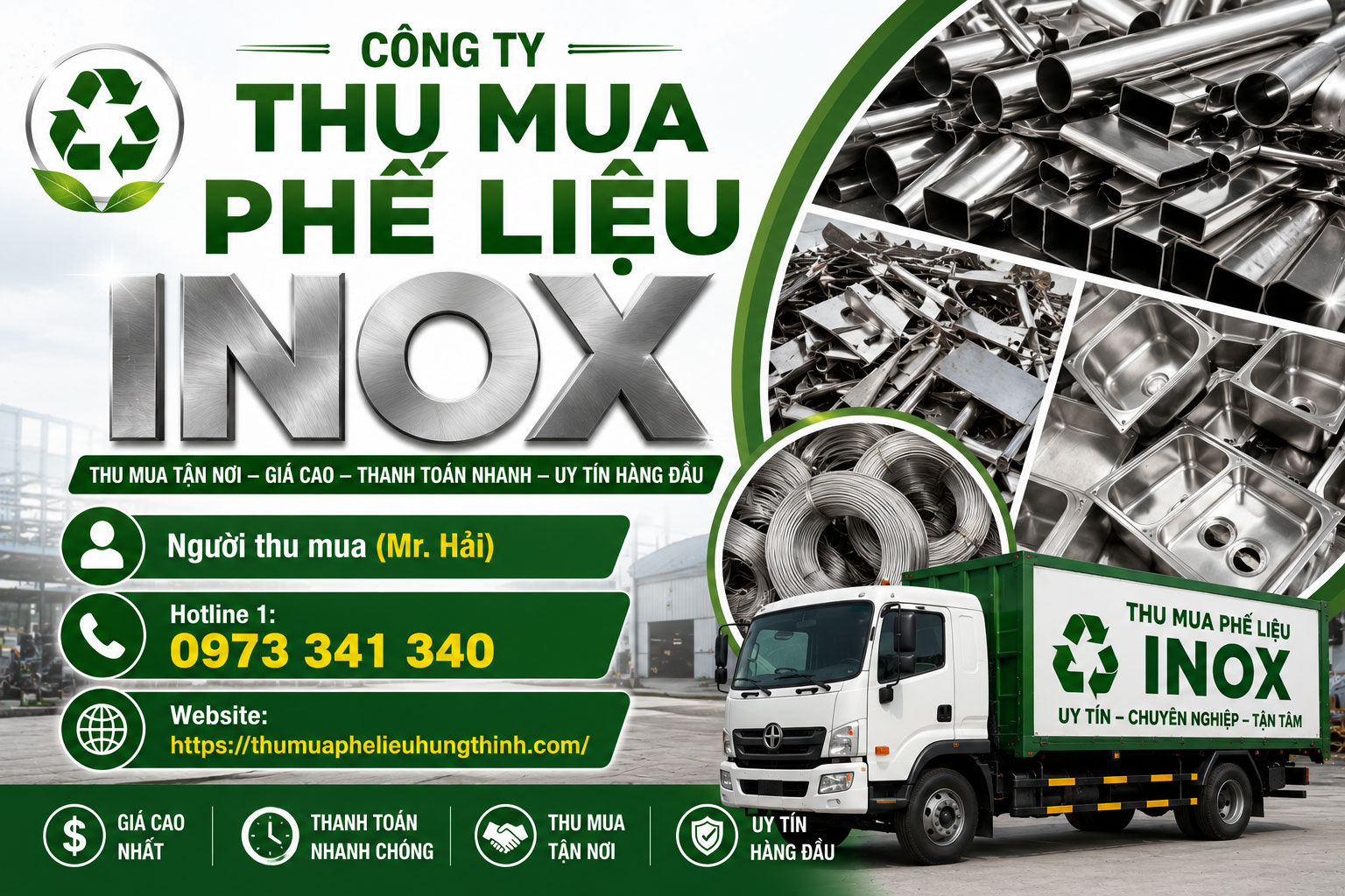 Thu mua phế liệu inox tại phế liệu Hưng Thịnh