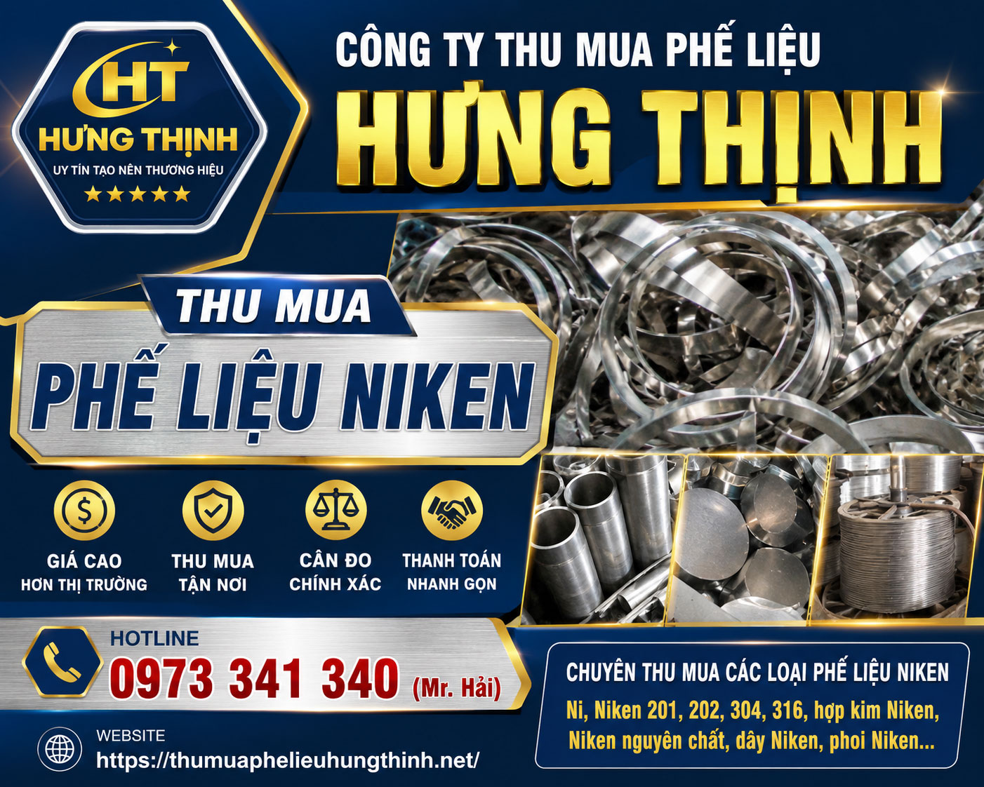 Thu mua phế liệu Niken tại thumuaphelieuhungthinh.net